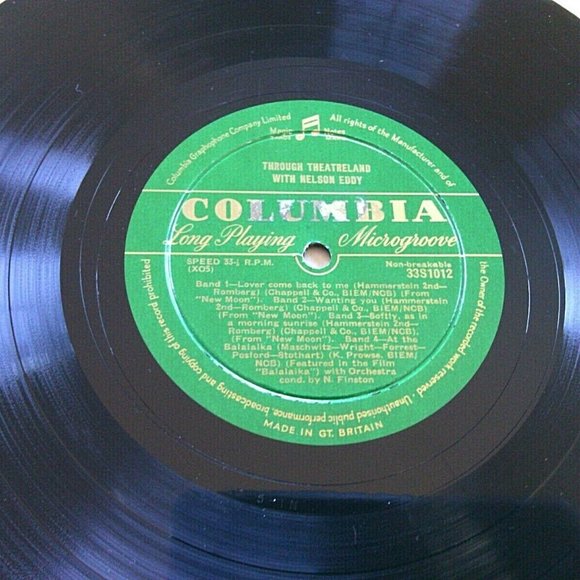 Nelson Eddy Vintage Original Pressing Vinyl LP Through Theatreland Stage Musical - Picture 10 of 16